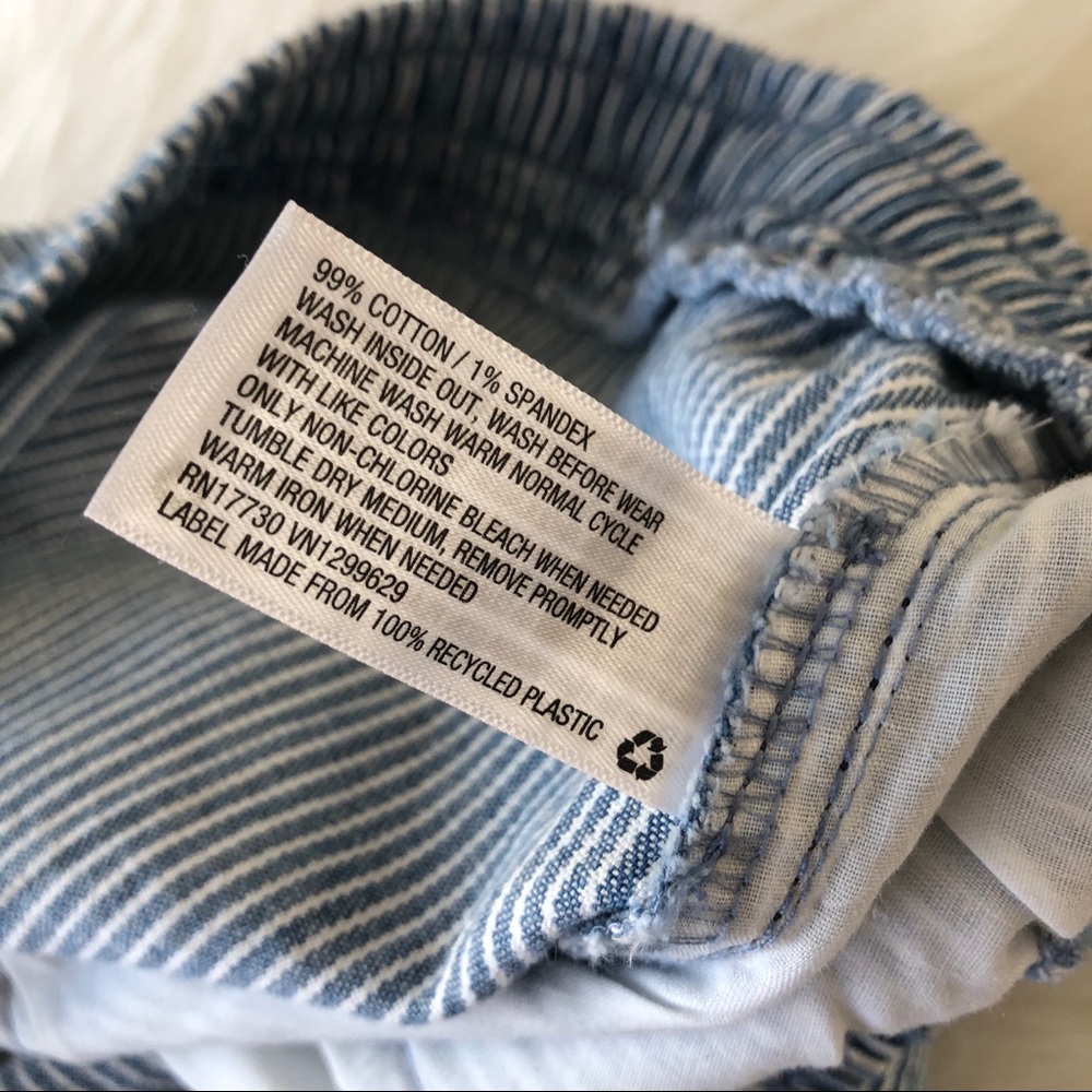 Wild Fable Blue Striped Shorts Drawstring Size 3X - Picture 2 of 5